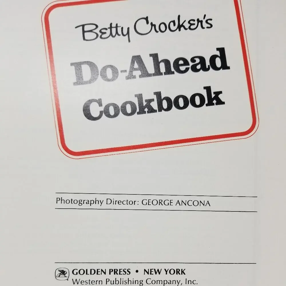 Betty Crocker Vintage 1972‎ Cookbook